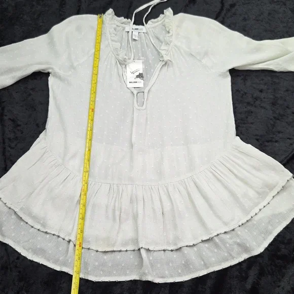 William Rast Ruffle Blouse - Picture 6 of 9